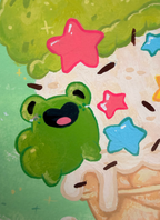 Original Art - Froggy Ice Cream