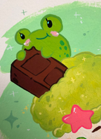 Original Art - Froggy Ice Cream