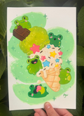 Original Art - Froggy Ice Cream